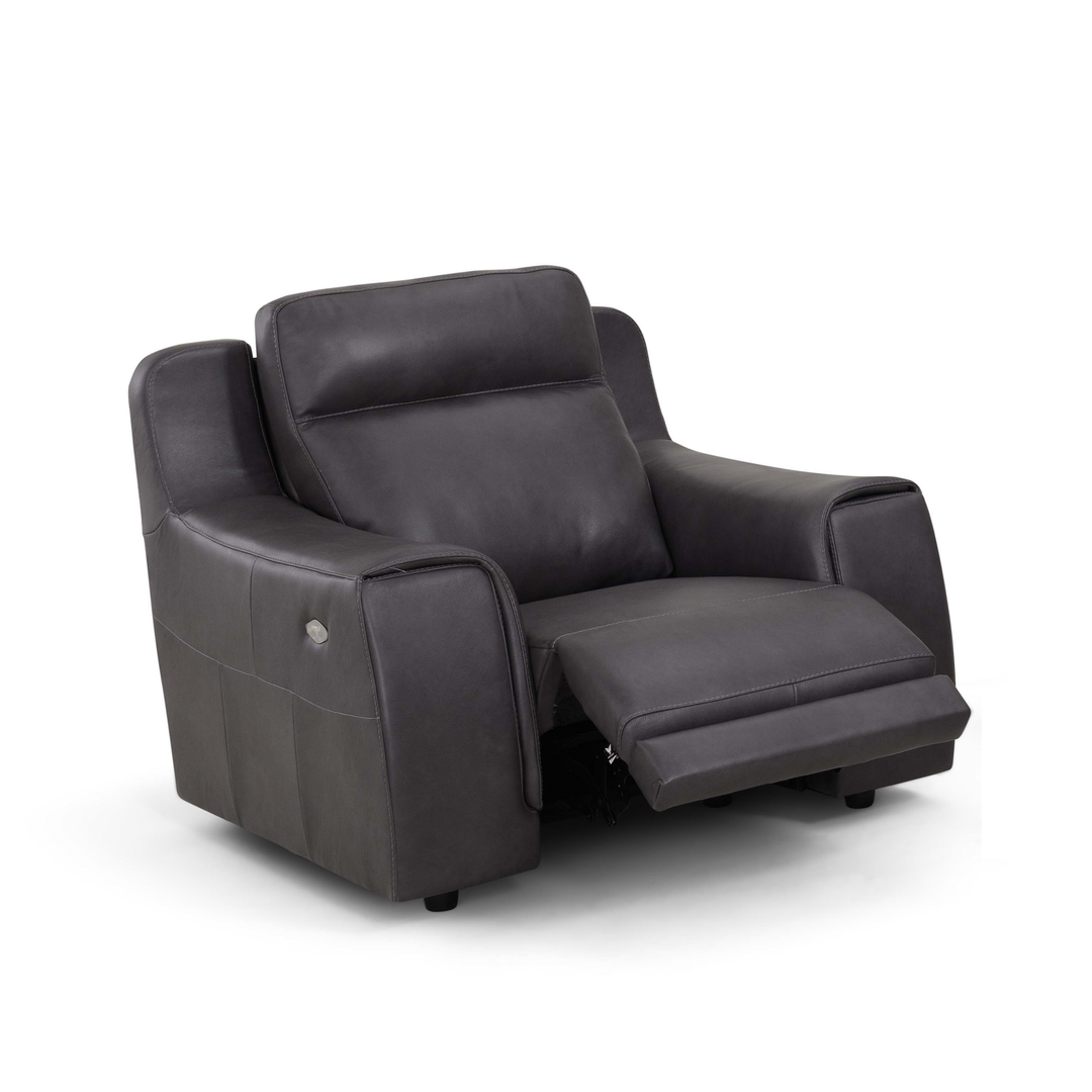 Funes Italian Leather Power Recliner Sofa Collection - Choice Of Sizes & Leather - The Furniture Mega Store 