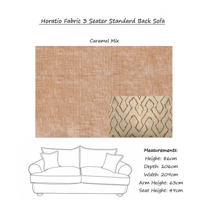 Horatio Fabric Sofa Collection - The Furniture Mega Store 