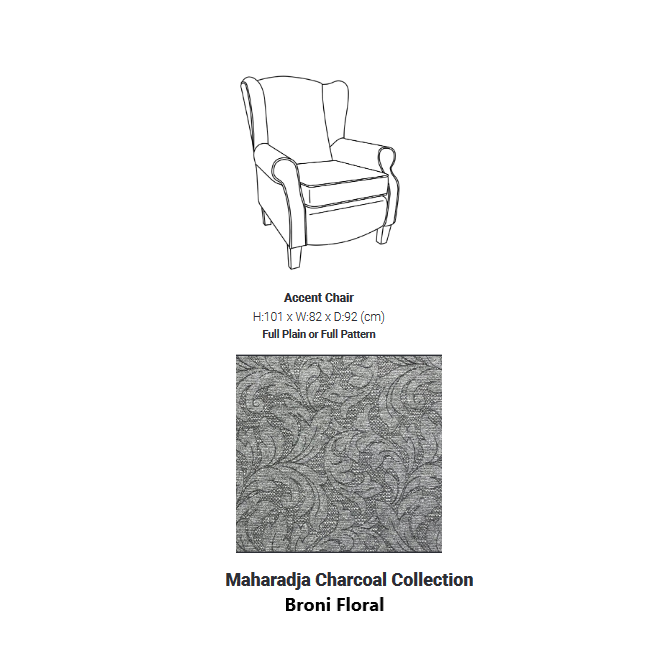 Henley Wingback Armchair - Choice Of Fabrics & Feet - The Furniture Mega Store 