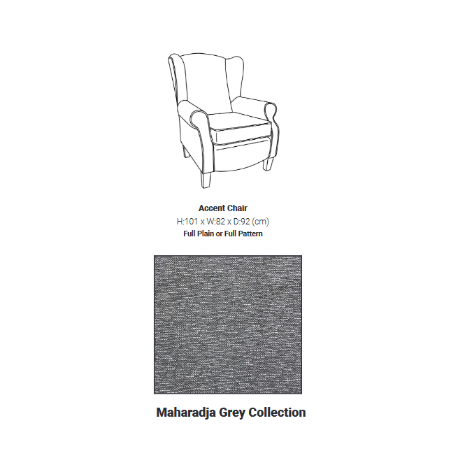 Henley Wingback Armchair - Choice Of Fabrics & Feet - The Furniture Mega Store 