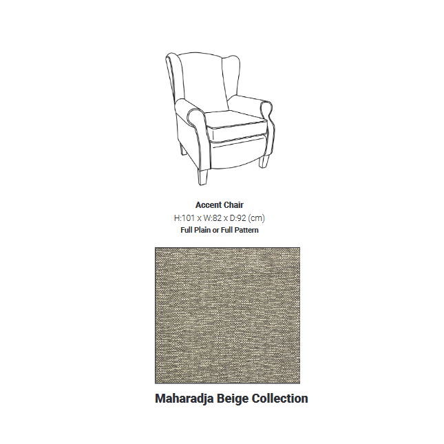 Henley Wingback Armchair - Choice Of Fabrics & Feet - The Furniture Mega Store 