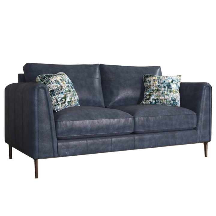 Harlow Leather Sofa Collection - Choice Of Leathers & Feet - The Furniture Mega Store 