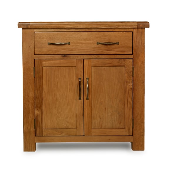 Earlswood Oak Petite 1 Drawer Sideboard - The Furniture Mega Store 