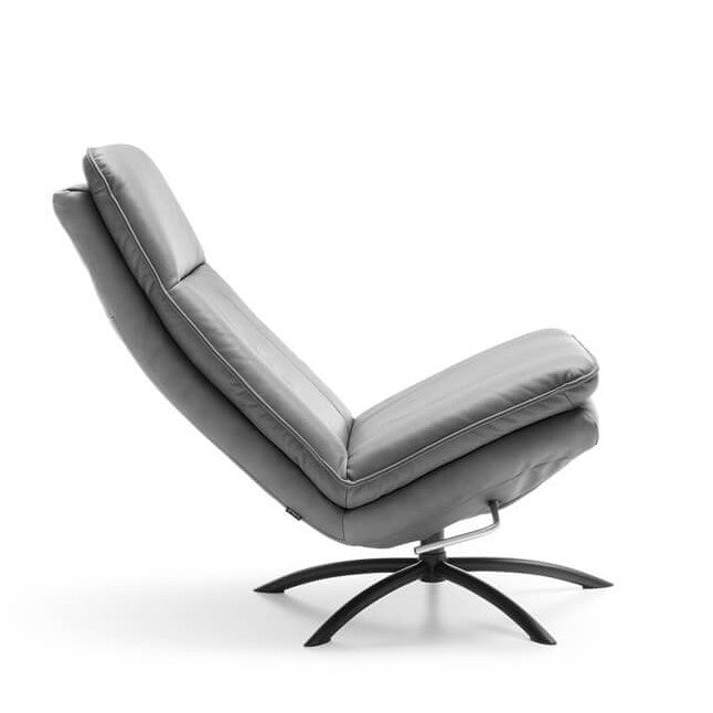 Vitra Luxury Leather Recliner Rocker Chair - Choice Of Leathers - The Furniture Mega Store 