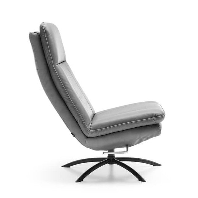 Vitra Luxury Leather Recliner Rocker Chair - Choice Of Leathers - The Furniture Mega Store 