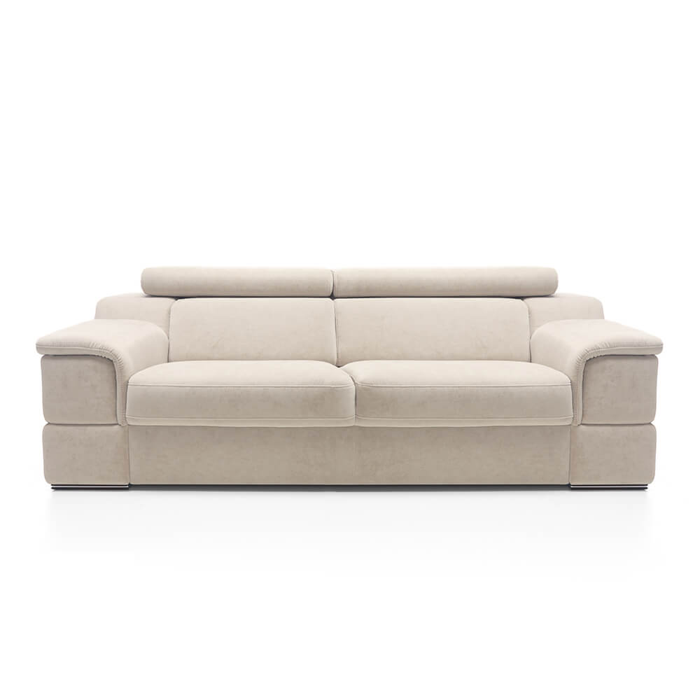 Leonardo Modular Sofa Collection - Choice Of Aqua Clean Fabric or 100% Genuine Leather Upholstery - The Furniture Mega Store 