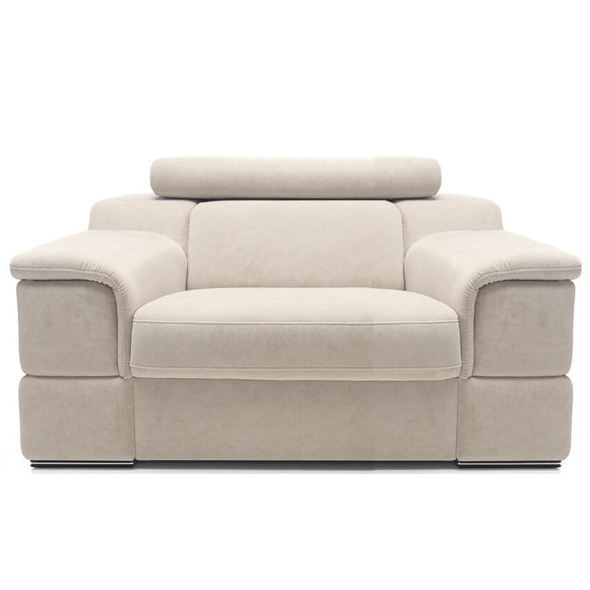 Leonardo Modular Sofa Collection - Choice Of Aqua Clean Fabric or 100% Genuine Leather Upholstery - The Furniture Mega Store 