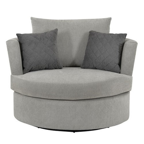 Lucy Fabric Swivel Chair - Choice Of Colours - The Furniture Mega Store 