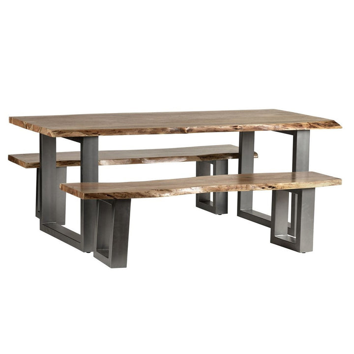 Prague Live Edge Dining Table 200cm - The Furniture Mega Store 