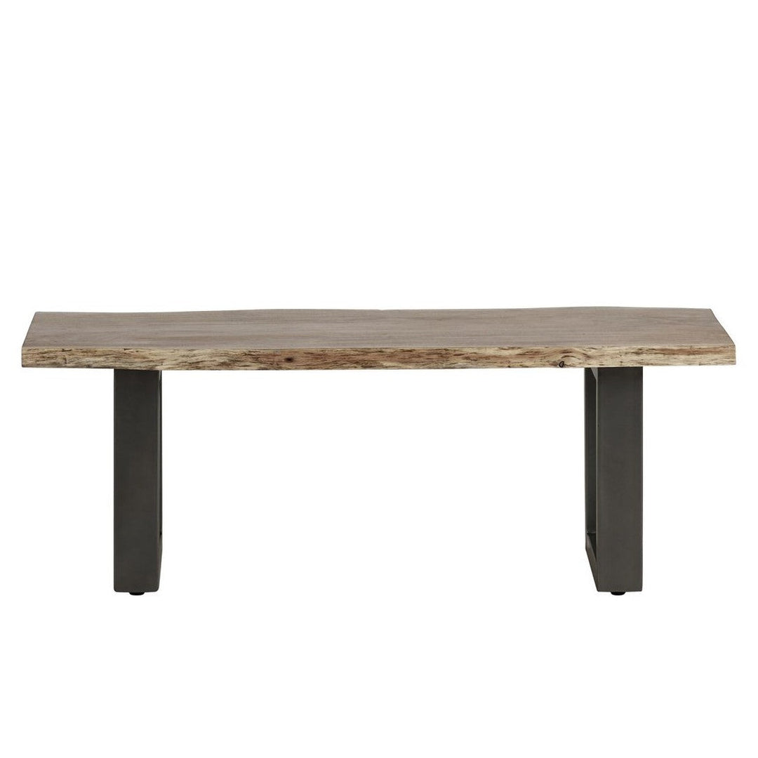 Prague Live Edge Dining Bench - Choice Of Sizes - The Furniture Mega Store 