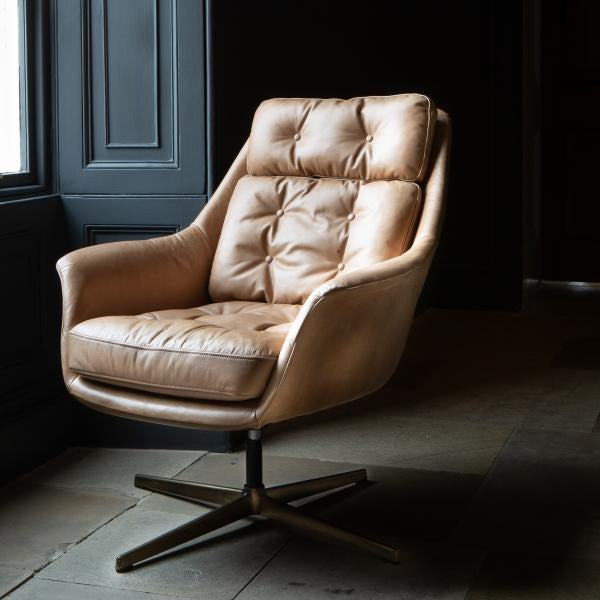 Celestial Luxury Office Chair in Nutter Leather