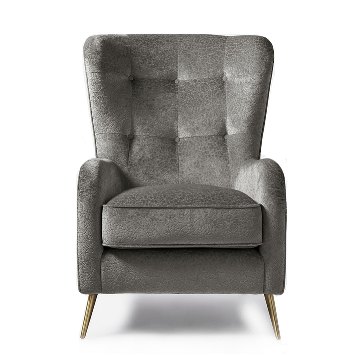 Raffles Wing Accent Chair - Pisa Linen - The Furniture Mega Store 