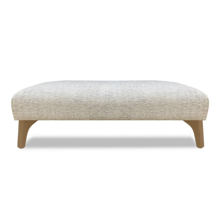 Ren Fabric Footstool - Choice Of Fabrics & Feet - The Furniture Mega Store 