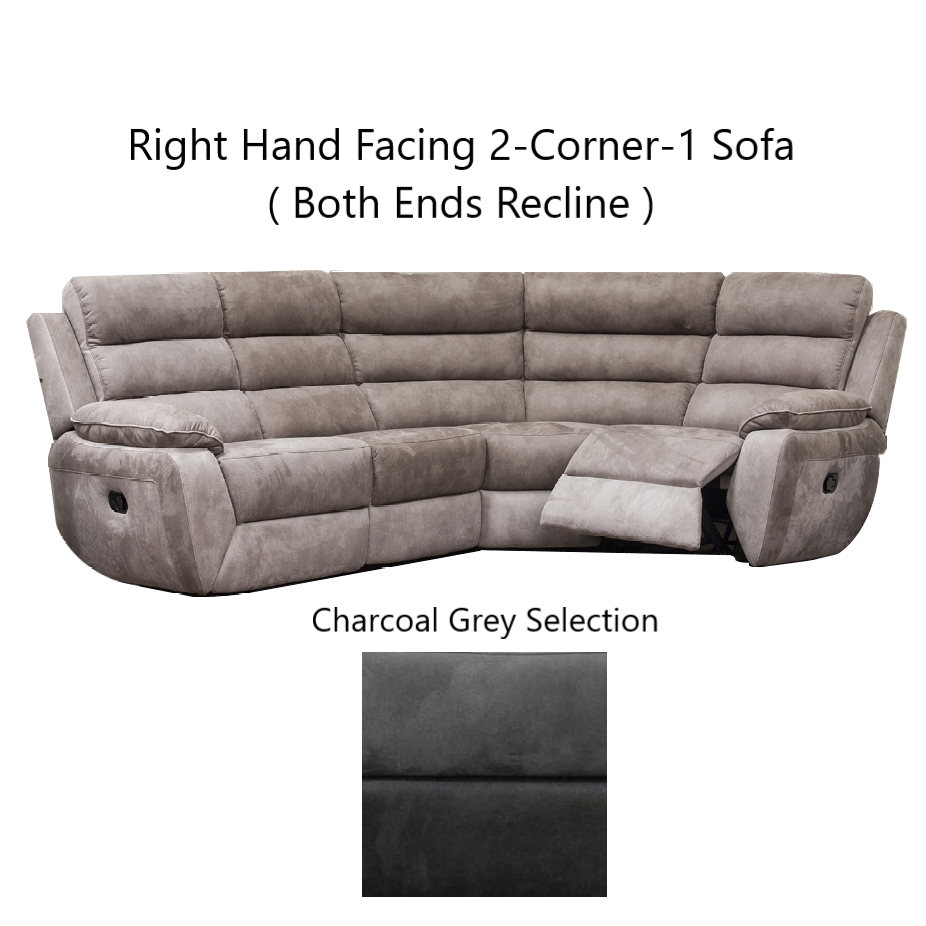 Ellis MODULAR Fabric Recliner Sofa & Chair Collection - Manual Recliner - The Furniture Mega Store 