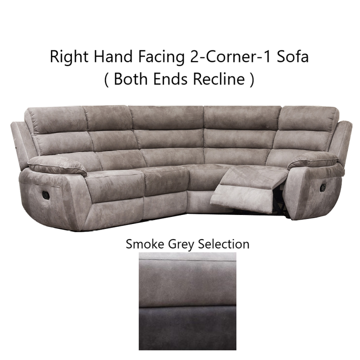 Ellis MODULAR Fabric Recliner Sofa & Chair Collection - Manual Recliner - The Furniture Mega Store 