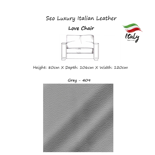 Seo Luxury Italian Leather Sofa Collection - Choice Of Sizes & Leathers - The Furniture Mega Store 