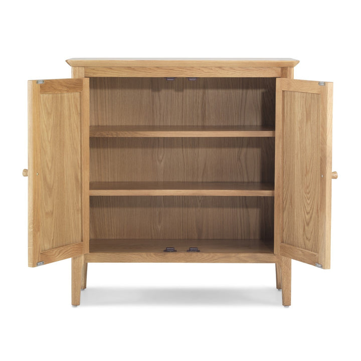 Berkley Nordic Oak 2 Door Storage Cabinet - The Furniture Mega Store 