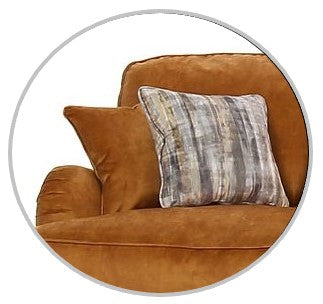 Beatrix Fabric Corner Sofa Collection - Choice Of Size, Fabrics & Feet - The Furniture Mega Store 