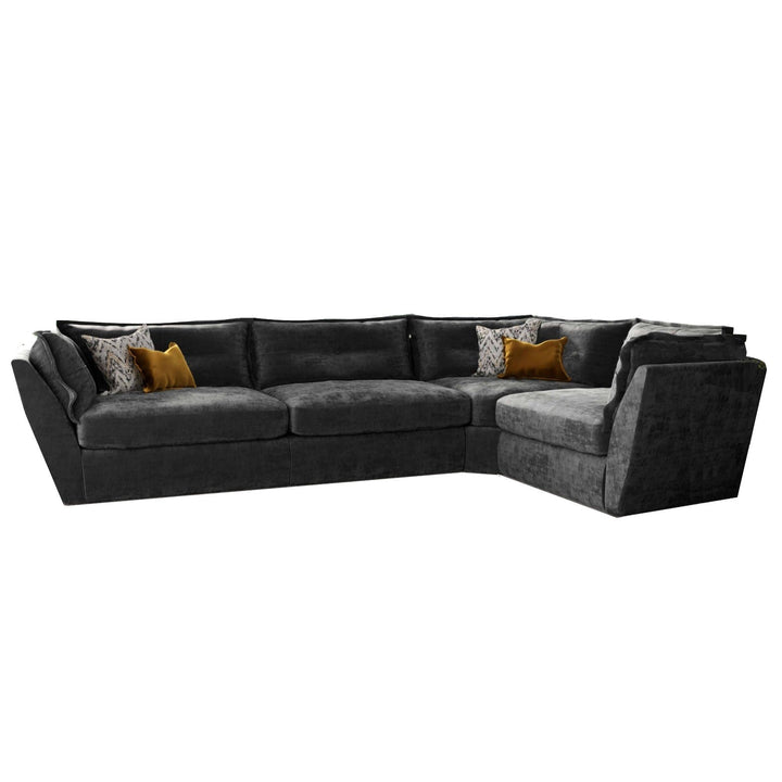 Sully Corner Sofa Collection - Luxury Feather Flex Seats - The Furniture Mega Store 