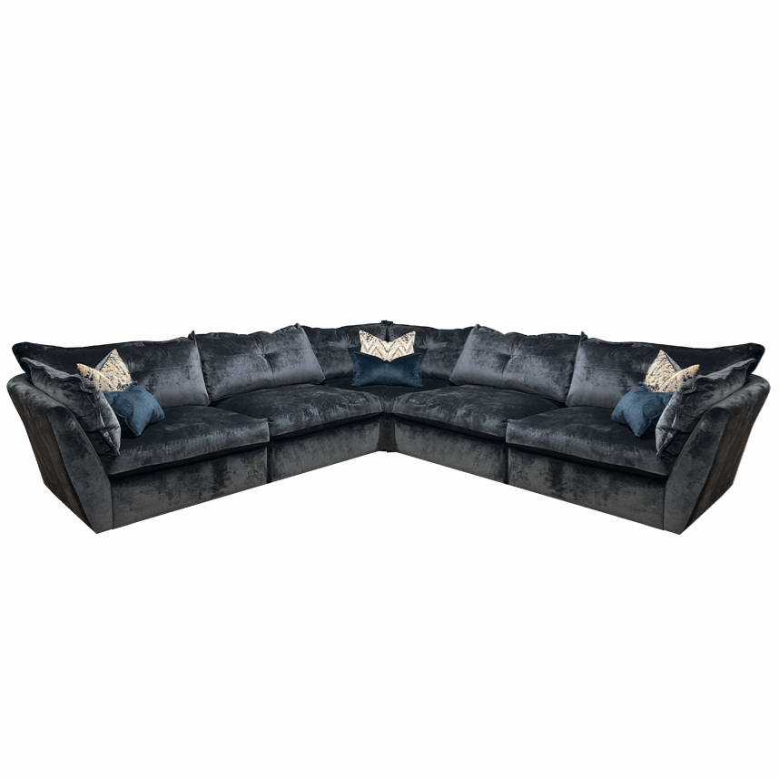 Sully Corner Sofa Collection - Luxury Feather Flex Seats - The Furniture Mega Store 