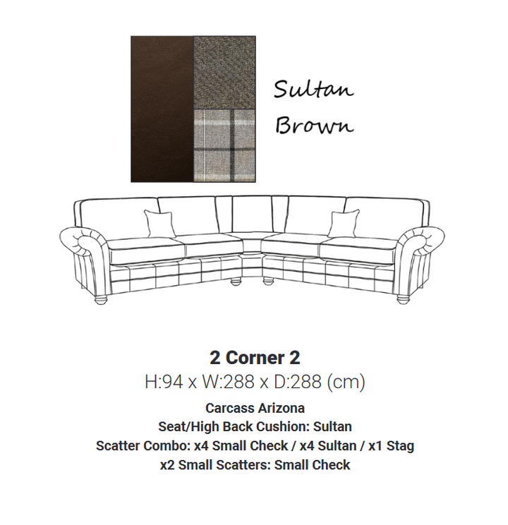 Chester Fabric Sofa & Chair Collection - Scatter or Standard Back - The Furniture Mega Store 