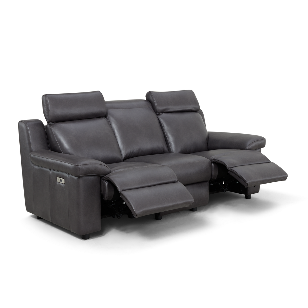 Surano Luxury Italian Leather Power Recliner Collection - Choice Of Size & Leather - The Furniture Mega Store 