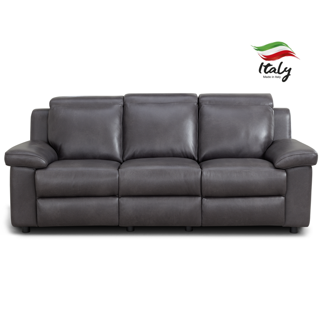 Surano Luxury Italian Leather Power Recliner Collection - Choice Of Size & Leather - The Furniture Mega Store 