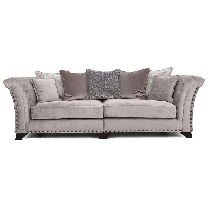 Vesper Fabric Sofa Collection - Choice Of Fabrics & Pillow Or Standard Back - The Furniture Mega Store 