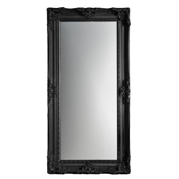 Valois Grand Leaner Mirror - Black - The Furniture Mega Store 