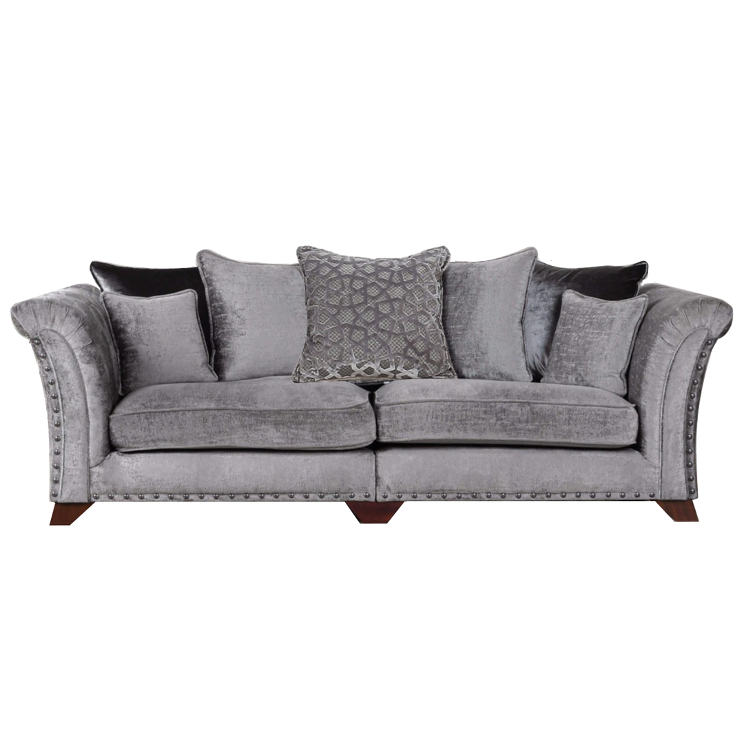 Vesper Fabric Sofa & Armchair Collection - Choice Of Fabrics & Pillow Or Standard Back - The Furniture Mega Store 