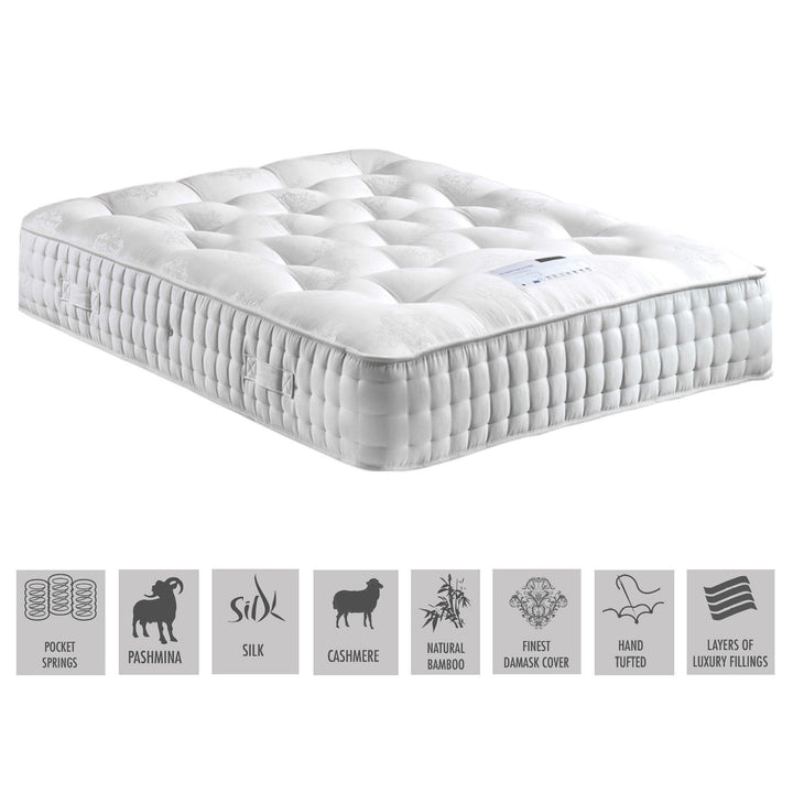 Windermere 4500 Pocket Sprung Ultimate Luxury Mattress - The Furniture Mega Store 