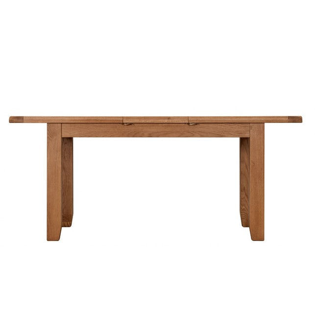 Torino Country Solid Oak Extending Dining Table - Choice Of Sizes - The Furniture Mega Store 